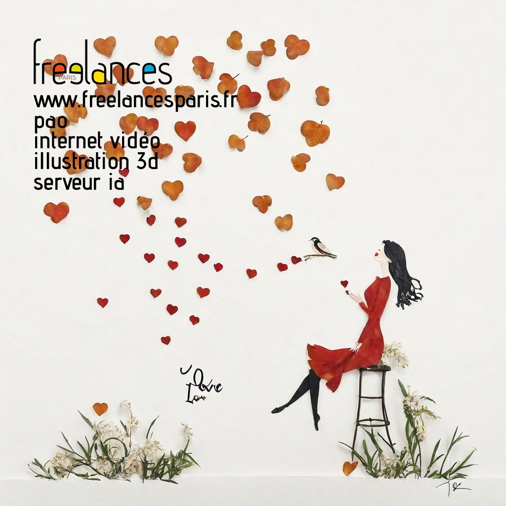 Pao mise en page internet vidéo illustration 3d serveur IA générative AI freelance paris studio de création magazines yrx4u8q0